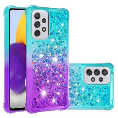 For Samsung Galaxy A73 5G YB Quicksand Series Liquid Case Gradient Quicksand Soft TPU Protective Shockproof Luxury Cover