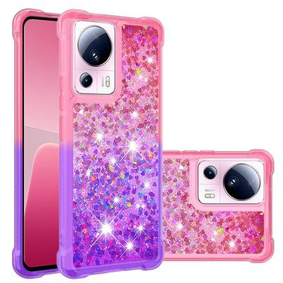 For Xiaomi 13 Lite YB Quicksand Series Liquid Case Gradient Quicksand Soft TPU Protective Shockproof Luxury Cover