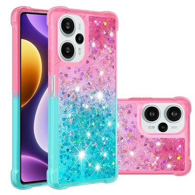 For Xiaomi Redmi Note 12 Turbo YB Quicksand Series Liquid Case Gradient Quicksand Soft TPU Protective Shockproof Luxury Cover