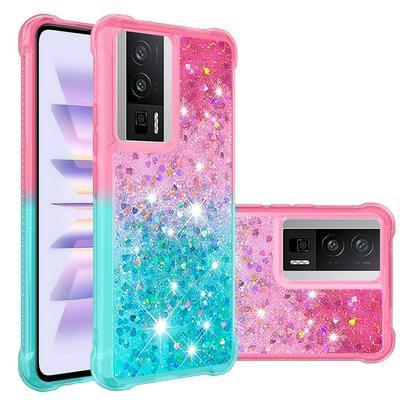 For Xiaomi Redmi K60 YB Quicksand Series Liquid Case Gradient Quicksand Soft TPU Protective Shockproof Luxury Cover