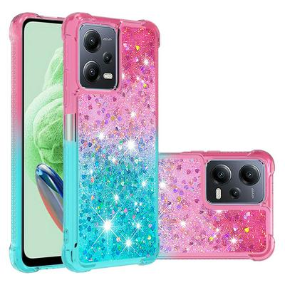 For Xiaomi Poco X5 5G YB Quicksand Series Liquid Case Gradient Quicksand Soft TPU Protective Shockproof Luxury Cover