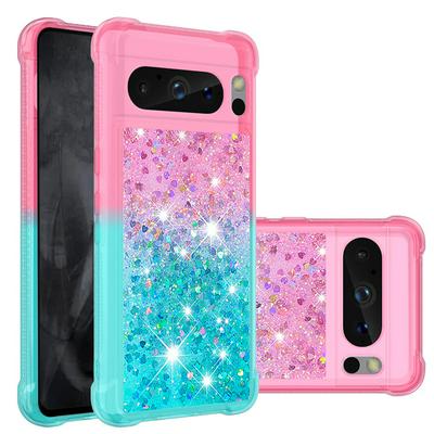 For Google Pixel 8 Pro YB Quicksand Series Liquid Case Gradient Quicksand Soft TPU Protective Shockproof Luxury Cover