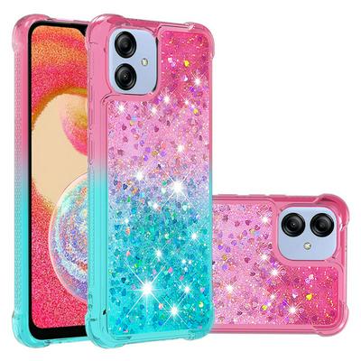 For Samsung Galaxy A04E YB Quicksand Series Liquid Case Gradient Quicksand Soft TPU Protective Shockproof Luxury Cover