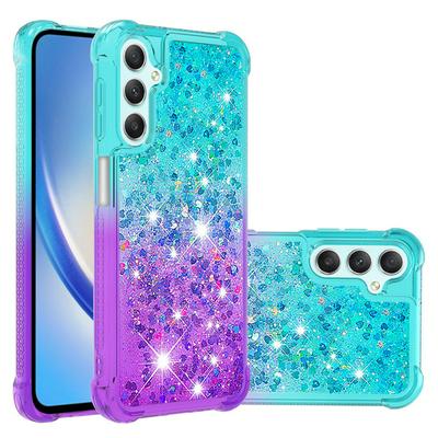 For Samsung Galaxy A24 YB Quicksand Series Liquid Case Gradient Quicksand Soft TPU Protective Shockproof Luxury Cover