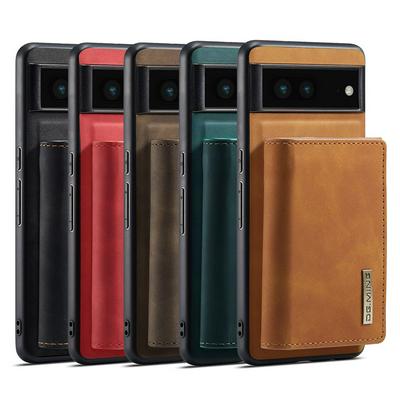 DG.MING M1 Series Drop-proof Kickstand Design Cover with Detachable Magnetic Wallet for Google Pixel 7