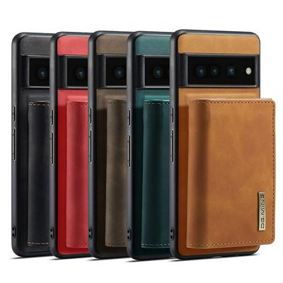 DG.MING M1 Series Drop-proof Kickstand Design Cover with Detachable Magnetic Wallet for Google Pixel 7 Pro