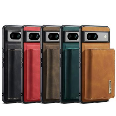 DG.MING M1 Series Drop-proof Kickstand Design Cover with Detachable Magnetic Wallet for Google Pixel 7A