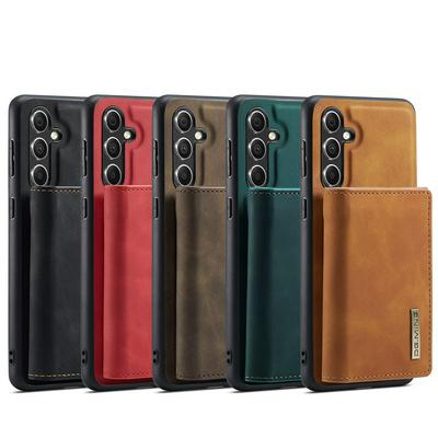 DG.MING M1 Series Drop-proof Kickstand Design Cover with Detachable Magnetic Wallet for Samsung Galaxy S23 FE