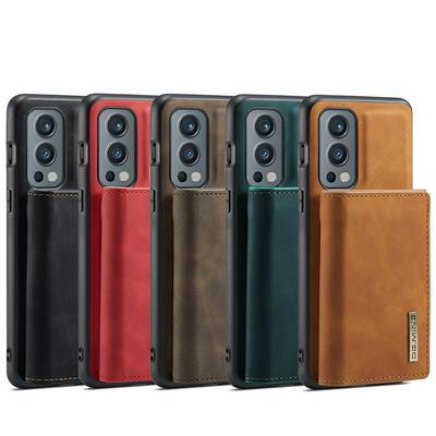 DG.MING M1 Series Drop-proof Kickstand Design Cover with Detachable Magnetic Wallet for OnePlus Nord 2