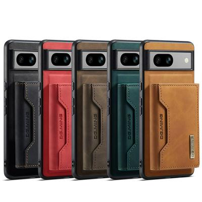 DG.MING M2 Series Detachable 2-in-1 Wallet Kickstand Design Leather Coated Hybrid Case for Google Pixel 7A