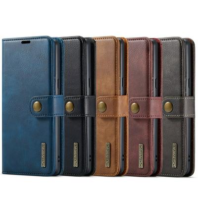 DG.MING Wallet Split Leather Cover Detachable 2-in-1 PC Back Case for Google Pixel 7 Pro