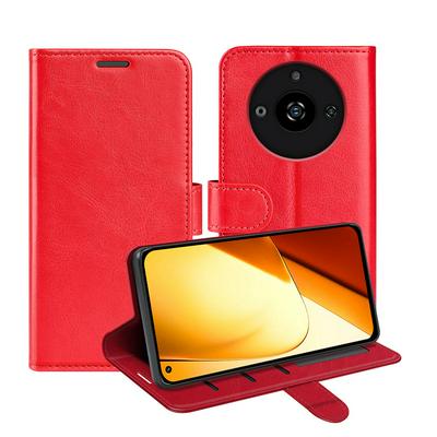 For Oppo Realme 11 R64 Pattern Single Folded Edge Folio Flip Leather Wallet Phone Case