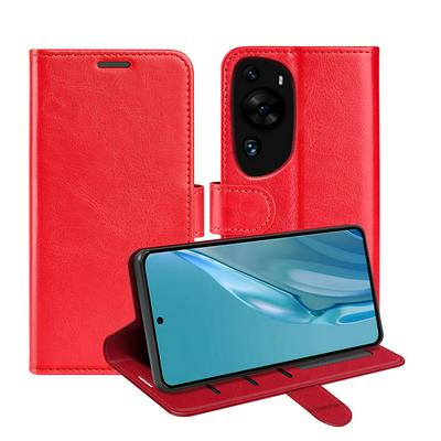 For Huawei P60 Art R64 Pattern Single Folded Edge Folio Flip Leather Wallet Phone Case