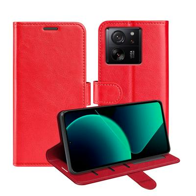 For Xiaomi 13T/13T Pro/Redmi K60 Ultra R64 Pattern Single Folded Edge Folio Flip Leather Wallet Phone Case