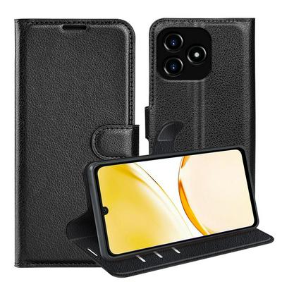 For Oppo Realme Narzo N53/Realme C53 Pattern Single Folded Edge Folio Flip Leather Wallet Phone Case
