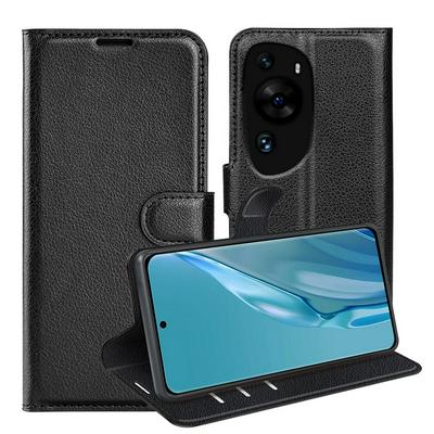 For Huawei P60 Art Pattern Single Folded Edge Folio Flip Leather Wallet Phone Case