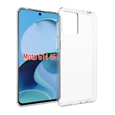 For Motorola G14 Transparent Shockproof Scratch Resistant Soft TPU Back Cover Case