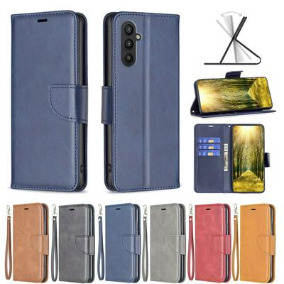 For Samsung Galaxy A25 5G Solid Color Sheep Pattern Scratch Resistant Wallet Leather Case