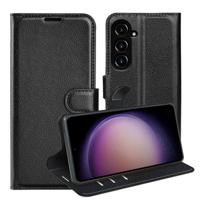 For Samsung Galaxy S23 FE Pattern Single Folded Edge Folio Flip Leather Wallet Phone Case