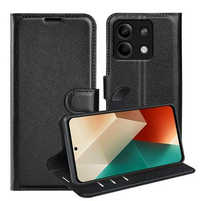 For Xiaomi Redmi Note 13 Pattern Single Folded Edge Folio Flip Leather Wallet Phone Case