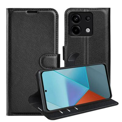 For Xiaomi Redmi Note 13 Pro Pattern Single Folded Edge Folio Flip Leather Wallet Phone Case