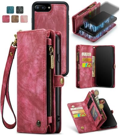CASEME 008 Series Detachable 2-in-1 Wallet Split Leather Mobile Casing for iPhone 6 Plus / 7 Plus / 8 Plus