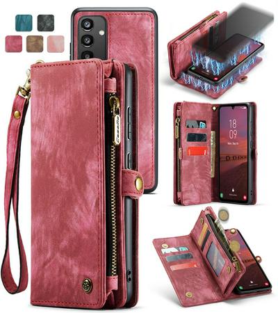 CASEME 008 Series Detachable 2-in-1 Wallet Split Leather Mobile Casing for Samsung Galaxy A34 5G