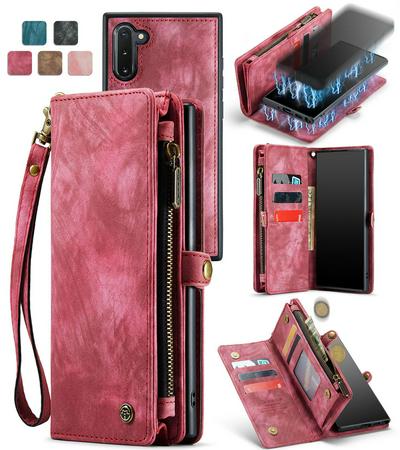 CASEME 008 Series Detachable 2-in-1 Wallet Split Leather Mobile Casing for Samsung Galaxy Note 10