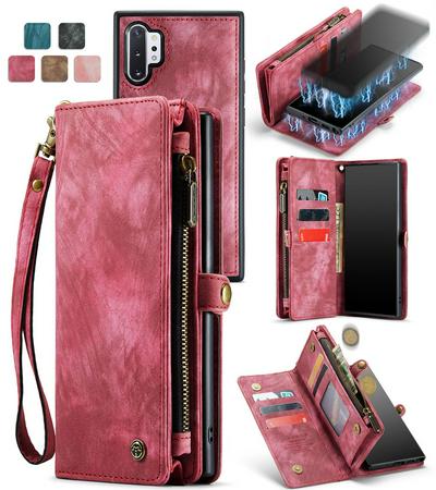 CASEME 008 Series Detachable 2-in-1 Wallet Split Leather Mobile Casing for Samsung Galaxy Note 10 Plus