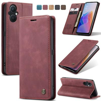 CASEME 013 Series for Oppo Reno 7Z / Reno 7 Lite / Reno 8 Lite / Reno 8Z / F21 Pro 5G Wallet PU Leather Case Foldable Stand Magnetic Auto-absorbed Flip Cover