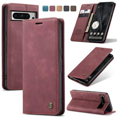 CASEME 013 Series for Google Pixel 8 Pro Wallet PU Leather Case Foldable Stand Magnetic Auto-absorbed Flip Cover