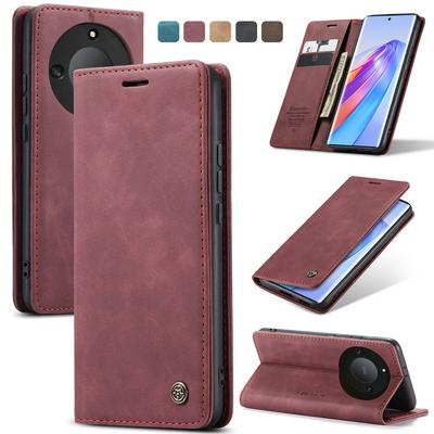 CASEME 013 Series for Honor X40 Wallet PU Leather Case Foldable Stand Magnetic Auto-absorbed Flip Cover