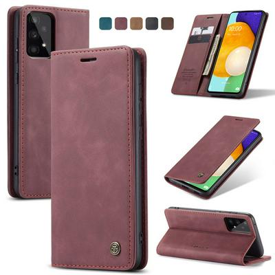 CASEME 013 Series for Samsung Galaxy A53 5G Wallet PU Leather Case Foldable Stand Magnetic Auto-absorbed Flip Cover
