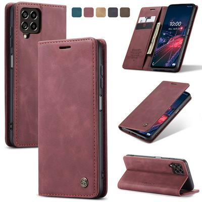 CASEME 013 Series for Samsung Galaxy M53 Wallet PU Leather Case Foldable Stand Magnetic Auto-absorbed Flip Cover
