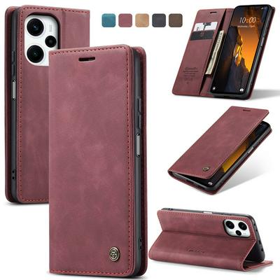 CASEME 013 Series for Xiaomi Poco F5 5G / Redmi Note 12 5G Wallet PU Leather Case Foldable Stand Magnetic Auto-absorbed Flip Cover
