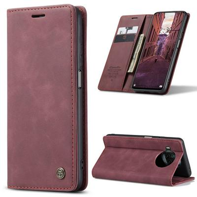 CASEME 013 Series for Xiaomi 10T Lite / Redmi Note 9 Pro 5G Wallet PU Leather Case Foldable Stand Magnetic Auto-absorbed Flip Cover