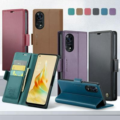 CASEME 023 Series For Oppo Reno 8T 4G RFID Blocking Leather Case Wallet Stand Phone Cover