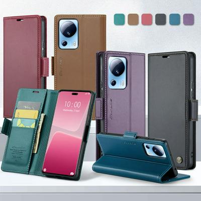 CASEME 023 Series For Xiaomi 13 Lite RFID Blocking Leather Case Wallet Stand Phone Cover