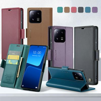 CASEME 023 Series For Xiaomi 13 Pro RFID Blocking Leather Case Wallet Stand Phone Cover