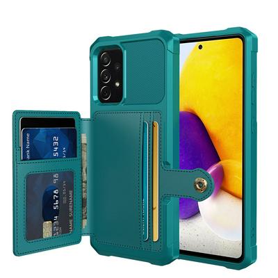 For Samsung Galaxy S20 Plus ZM03 Premium Vintage Shockproof All-Inclusive Hard PC Case with Card Slot Stand Function Cover Case Magnetic Folio Closure 