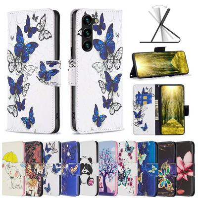 BF Pattern Printing Leather Series-2 for Samsung Galaxy S24 Plus PU Leather Cover Stand Wallet Full Protection Inner TPU Phone Case