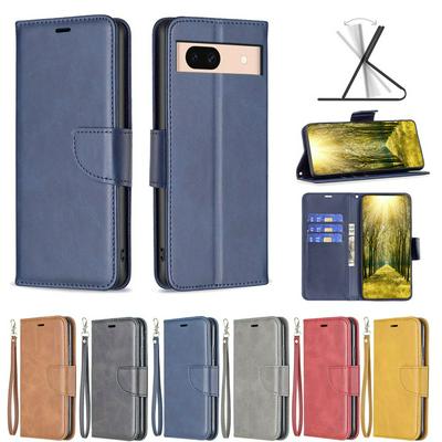 For Google Pixel 8A Solid Color Sheep Pattern Scratch Resistant Wallet Leather Case