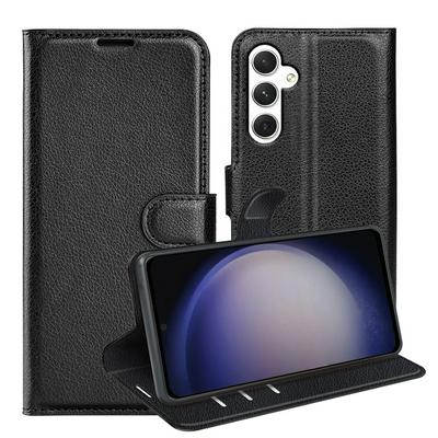 For Samsung Galaxy S24 Pattern Single Folded Edge Folio Flip Leather Wallet Phone Case