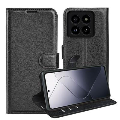 For Xiaomi 14 Pro Pattern Single Folded Edge Folio Flip Leather Wallet Phone Case