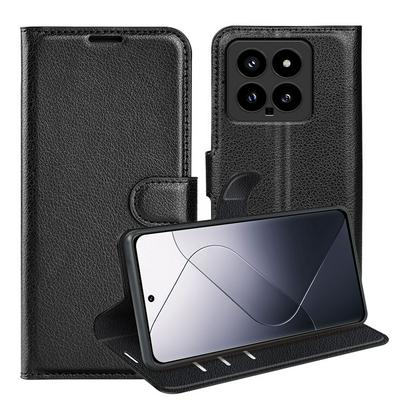 For Xiaomi 14 Pattern Single Folded Edge Folio Flip Leather Wallet Phone Case