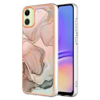For Samsung Galaxy A05 IMD Marble Pattern Electroplated Phone Case IMD 2.0mm TPU Skin Anti-Scratch Cover