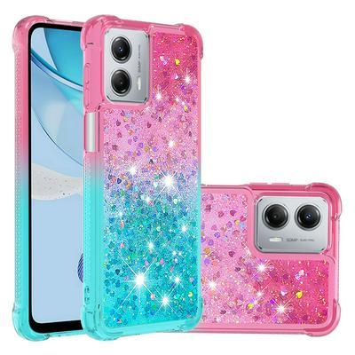 For Motorola Moto G 5G 2023 YB Quicksand Series Liquid Case Gradient Quicksand Soft TPU Protective Shockproof Luxury Cover