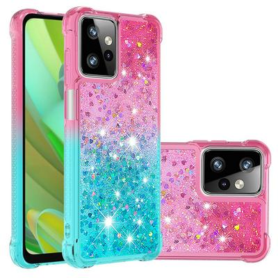 For Motorola Moto G Power 2023 YB Quicksand Series Liquid Case Gradient Quicksand Soft TPU Protective Shockproof Luxury Cover