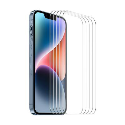 5Pcs ENKAY Hat-Prince For iPhone 15 0.26mm 9H 2.5D Arc Edge Toughened Glass Screen Protector