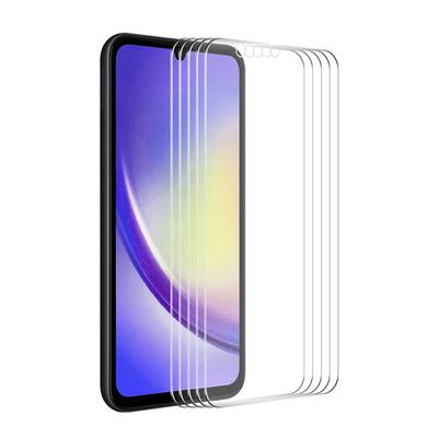 5Pcs ENKAY Hat-Prince For Samsung Galaxy A25 0.26mm 9H 2.5D Arc Edge Toughened Glass Screen Protector